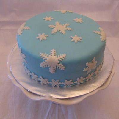 Snowflake Christmas Cake