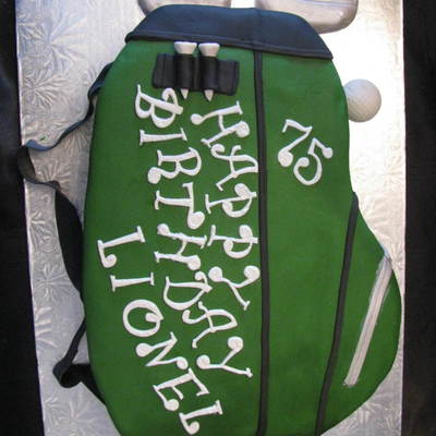 75Th Birthday/golf Bag Cake