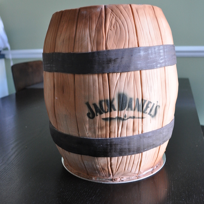 Jack Daniels Barrel Cake