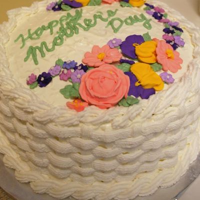 Mother's Day Coconut Cake