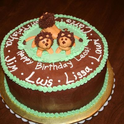 Lion Birthday Cake