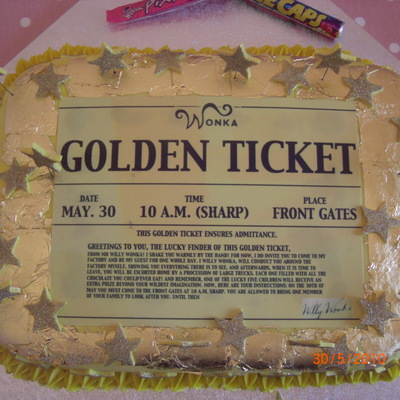 Willy Wonka's Golden Ticket!