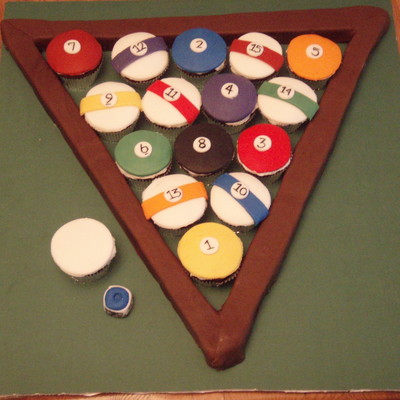 Billiard Cupcakes