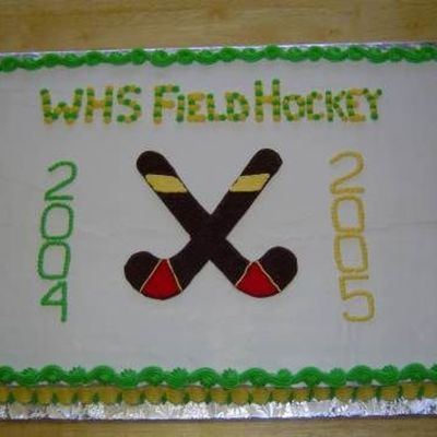 Girls Field Hockey Team Cake