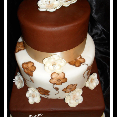 Tiered Brushed Embroidery