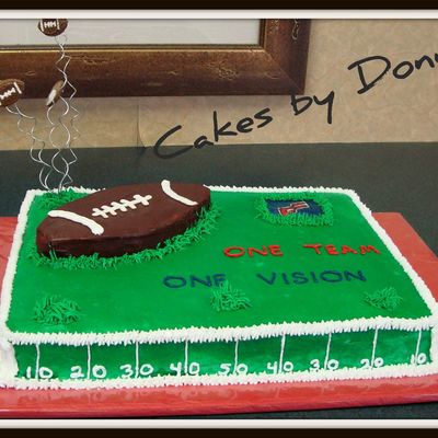 Football Sheet Cake