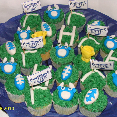 Blue Bulls Cupcakes