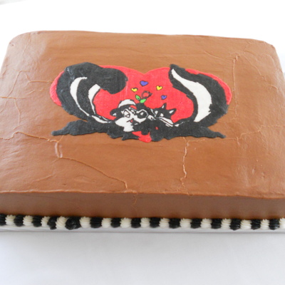 Skunk Grooms Cake