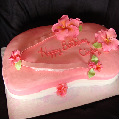 Pink Flip Flop Cake