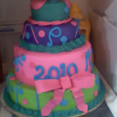 Twins Grad Cake Colorfull