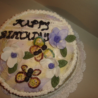 Butterfly Garden Cake