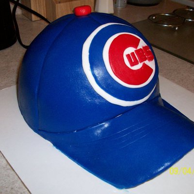 Cubs Baseball Hat Cake