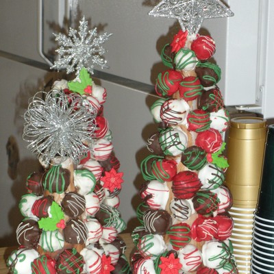 Christmas Cake Ball Trees