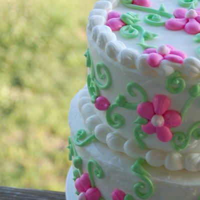 Pink Garden Cake