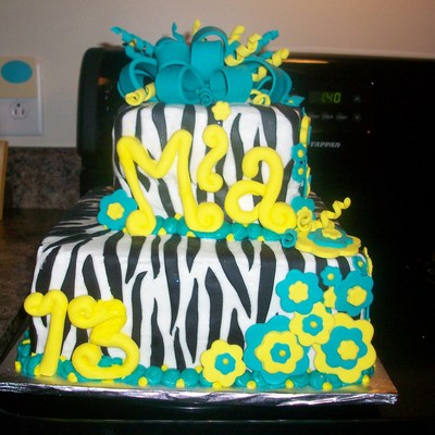 Mia's Zebra Cake