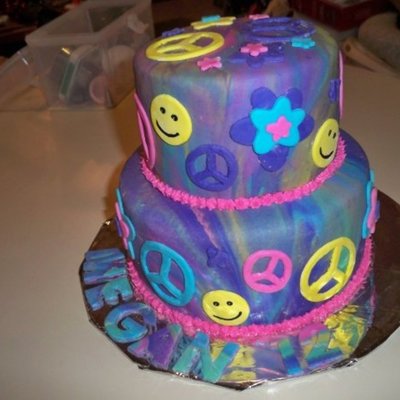 Peace Sign Cake