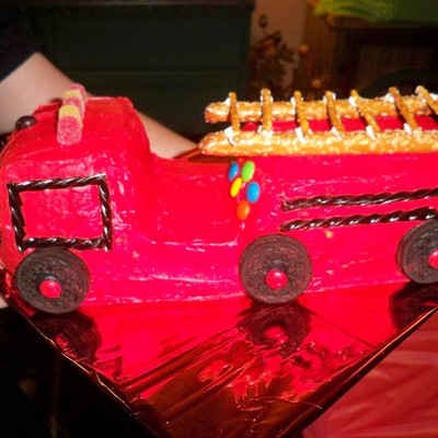 Fire Truck Cake