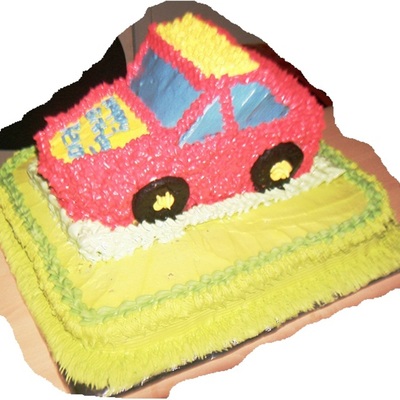 First Carved Car Cake
