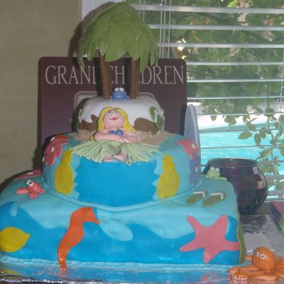 Luau Cake For 4Th Birthday!!