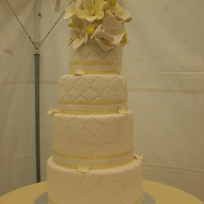 Yellow Wedding Cake