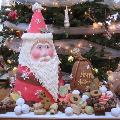 Santa And His Many Cookies