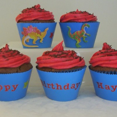 Dinosaur Themed Cupcakes
