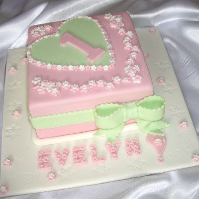 First Birthday Cake For Evelyn