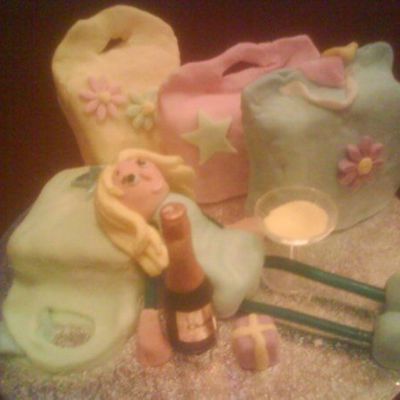 Birthday Cake For A Shopaholic