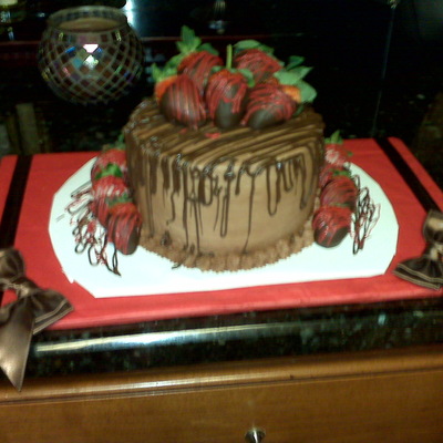 Chocolate With Chocolate Covered Strawberries