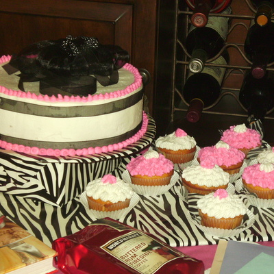 Pink Zebra Cupcakes