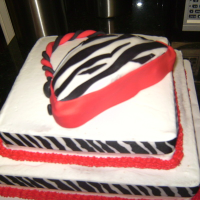 Red/black Zebra Purse