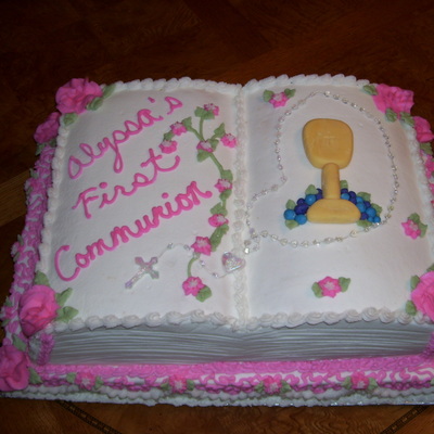 First Communion Cake Girl