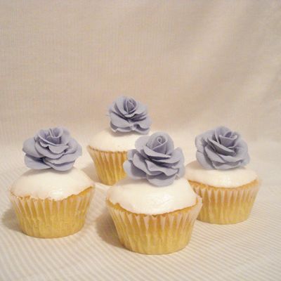 Purple Rose Cupcake