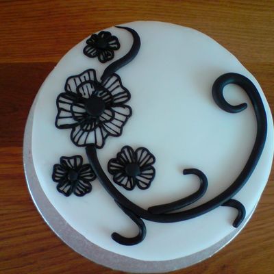 Black And White Cake