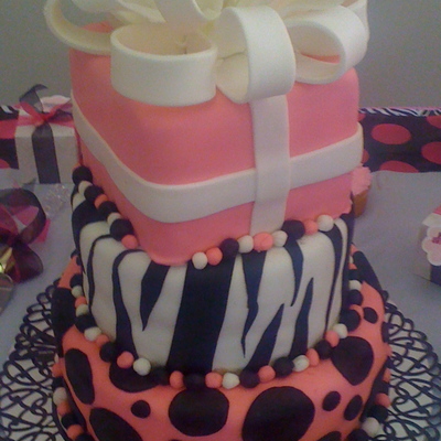 Pink Zebra Cake