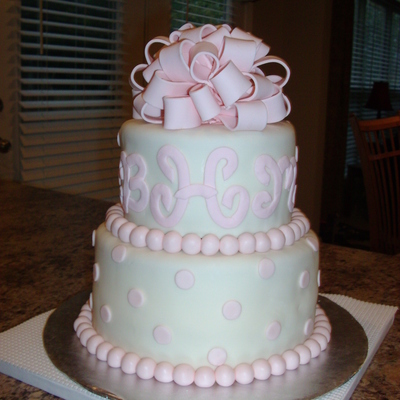 Polka Dot Wedding Cake