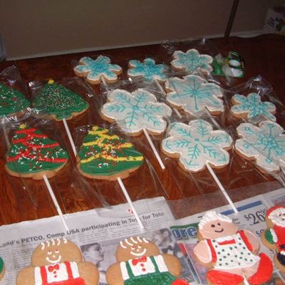 Christmas Trees And Snowflakes