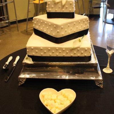 Square Wedding Cake 3 Tier