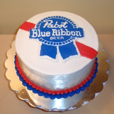 Pabst Blue Ribbon Cake