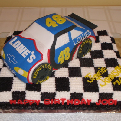 Jimmie Johnson Nascar Cake