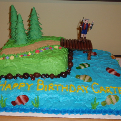 Fishing Birthday Cake