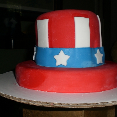 Uncle Sam Hat Cake
