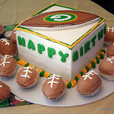1St Birthday Football Cake