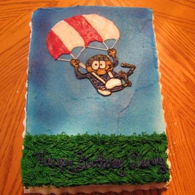 Skydiver Cake