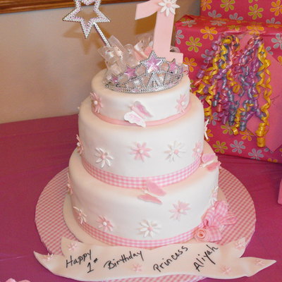 Granddaughter's Aliyah's First Birthday Cake