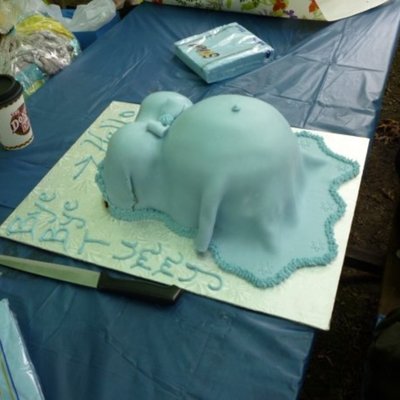 Belly Cake For My Niece's Baby Shower