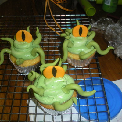 Alien Cupcakes