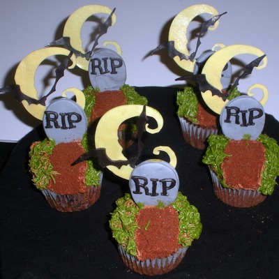 Tombstone Rip Cupcakes