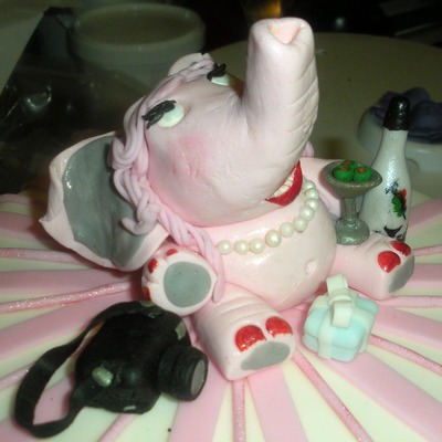 Pink Elephant Cake