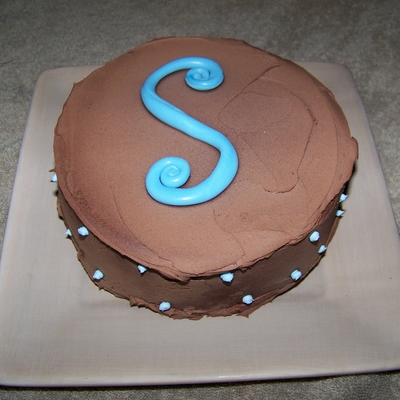 Blue And Brown Cake